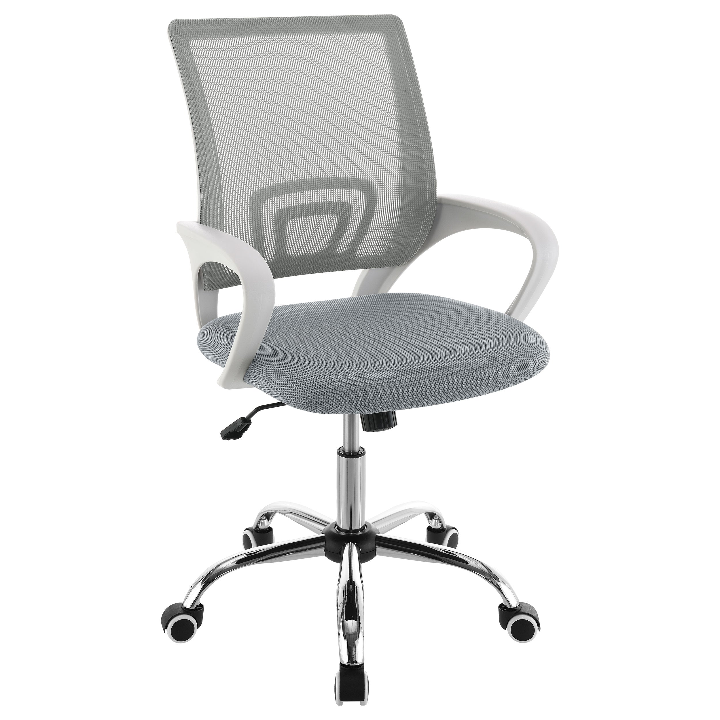 Best Furniture Outlet - Coaster - Felton Upholstered Adjustable Home Office Desk Chair Grey - 802015