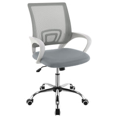 Best Furniture Outlet - Coaster - Felton Upholstered Adjustable Home Office Desk Chair Grey - 802015