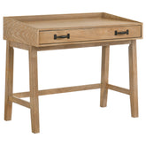 Best Furniture Outlet - Coaster - Fabian 38-inch Computer Desk with Keyboard Drawer Distressed Light Brown - 802041