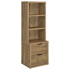 Best Furniture Outlet - Coaster - Westpark 3-shelf Bookcase USB and Lockable Drawer Mango - 802693