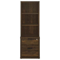 Westpark 3-piece Wall Unit Bookcase Set with USB Dark Pine