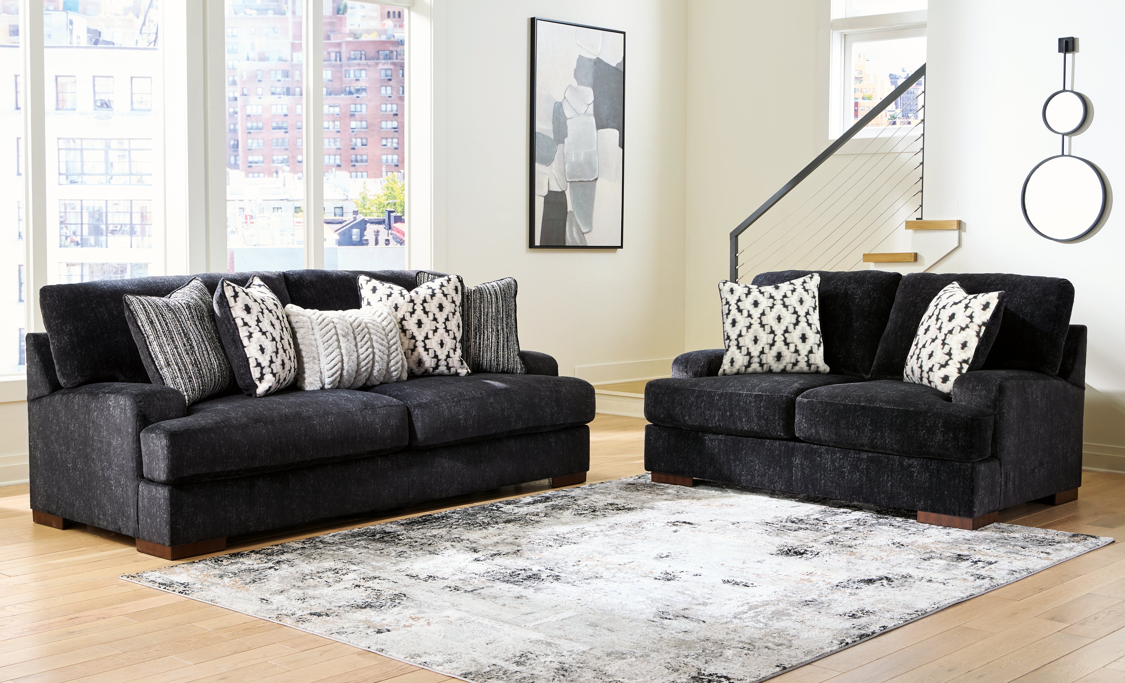 Best Furniture Outlet - Ashley Furniture - Whitmore Manor Sofa and Loveseat - Sofa and Loveseat - 80404U1