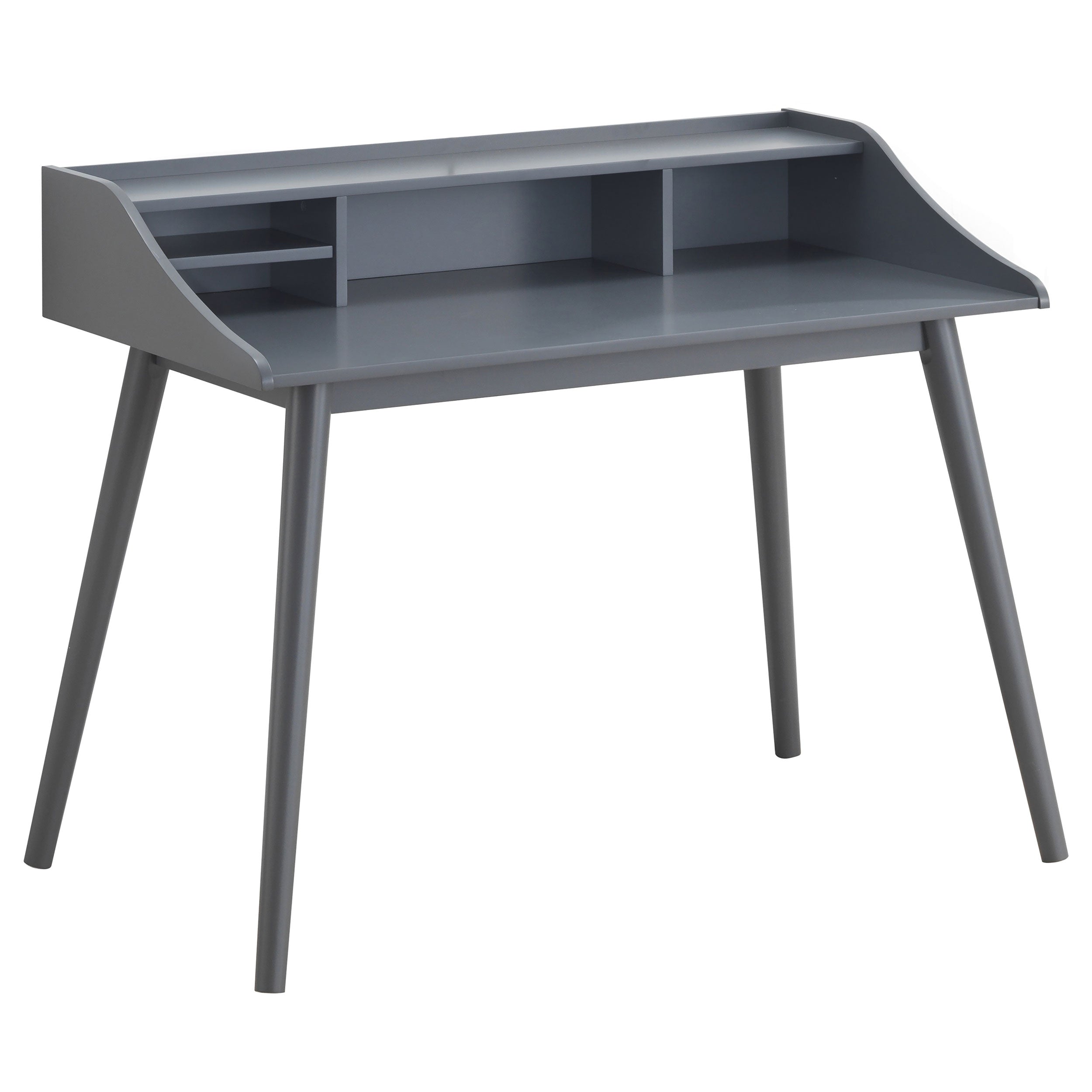 Best Furniture Outlet - Coaster - Percy 45-inch 4-compartment Writing Desk Grey - 804497