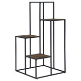 Best Furniture Outlet - Coaster - Rito 4-tier Multi-Display Shelf Rustic Brown and Black - 805670