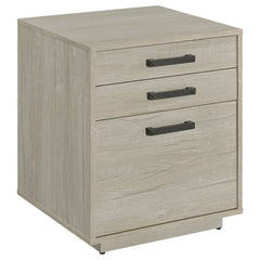 Best Furniture Outlet - Coaster - Loomis 3-drawer Home Office File Cabinet Whitewashed Grey - 805882