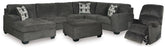 Best Furniture Outlet - Ashley Furniture - Ballinasloe 3-Piece Sectional, Recliner and Ottoman - 3-Piece Sectional, Recliner and Ottoman - 80703U2