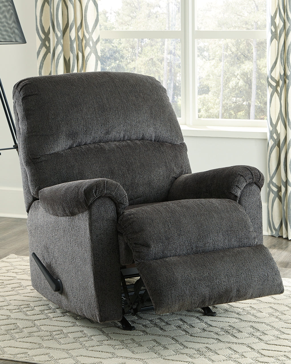Best Furniture Outlet - Ashley Furniture - Ballinasloe Living Room - Rocker Recliner / Smoke - 8070325