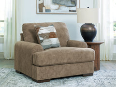 Best Furniture Outlet - Ashley Furniture - Jayne Park Living Room - Chair and a Half / Pecan - PC8150523