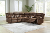 Best Furniture Outlet - Ashley Furniture - Trail Boys Sectional - 2-Piece Reclining Sectional / Walnut - 82703S1