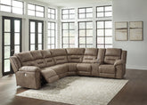 Best Furniture Outlet - Ashley Furniture - Ravenel Sectional - 4-Piece Power Reclining Sectional / Fossil - 83106S4