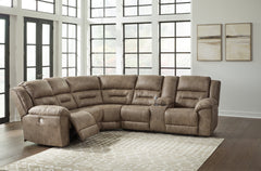 Best Furniture Outlet - Ashley Furniture - Ravenel Sectional - 3-Piece Power Reclining Sectional / Fossil - 83106S2