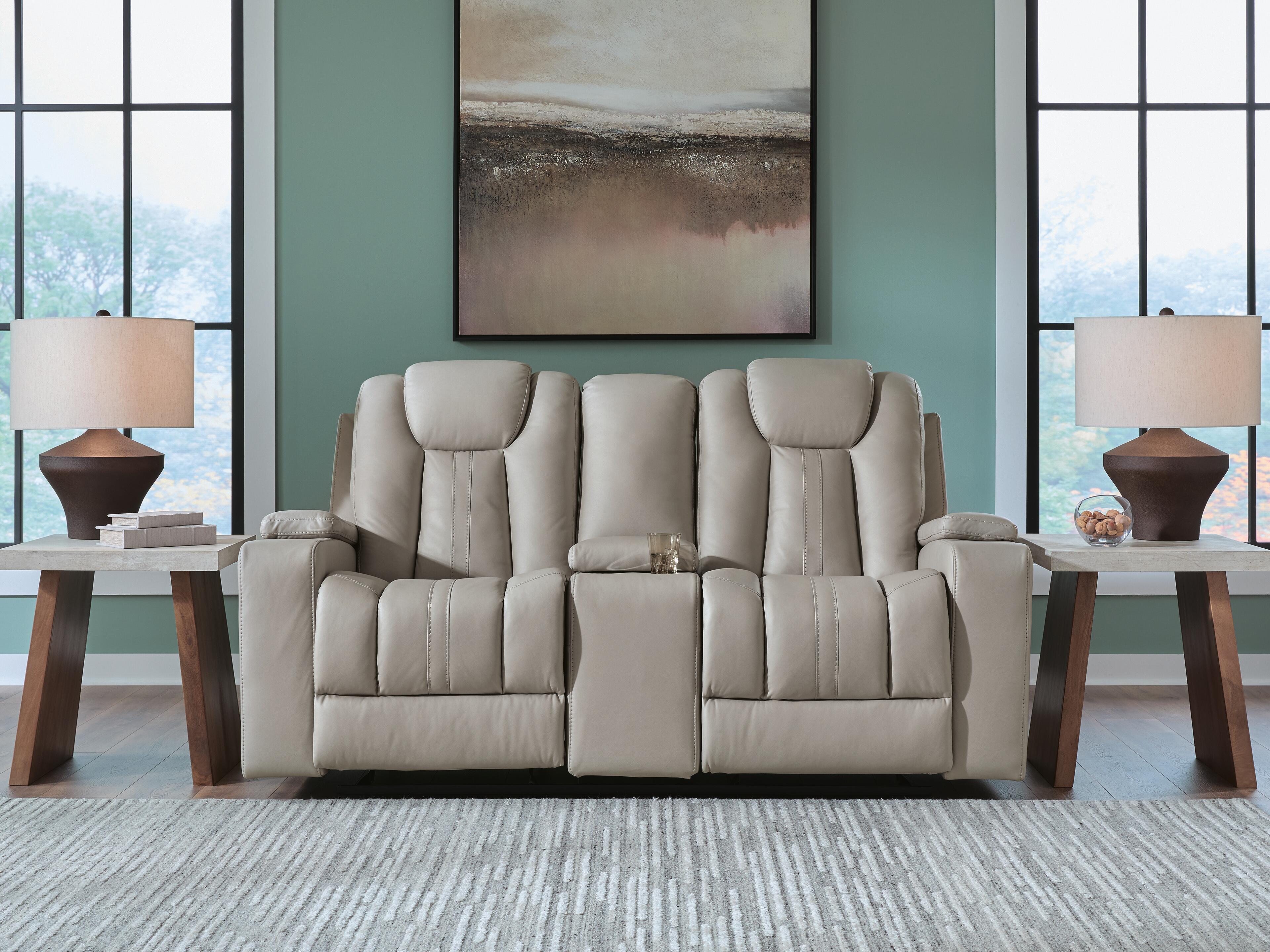 Best Furniture Outlet - Ashley Furniture - Elevate Edges Living Room - Glider REC Loveseat w/Console / Coin - PC8330543