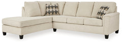 Best Furniture Outlet - Ashley Furniture - Abinger Sectional - RAF 2-Piece Sectional with Chaise / Natural - 83904S1