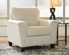 Best Furniture Outlet - Ashley Furniture - Abinger Living Room - Oversized Accent Ottoman / Natural - 8390408