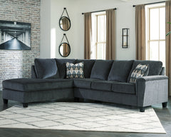 Best Furniture Outlet - Ashley Furniture - Abinger Sectional - RAF 2-Piece Sectional with Chaise / Smoke - 83905S1