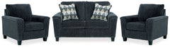 Best Furniture Outlet - Ashley Furniture - Abinger Loveseat and 2 Chairs - Loveseat and 2 Chairs - 83905U5