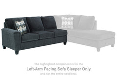 Best Furniture Outlet - Ashley Furniture - Abinger Sectional - LAF Sofa Sleeper / Smoke - 8390569
