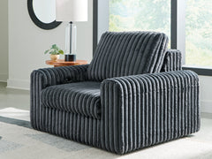 Best Furniture Outlet - Ashley Furniture - HamlinBay Living Room - Power Gliding Chaise / Gunmetal - PC8680515P
