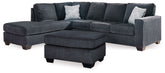 Best Furniture Outlet - Ashley Furniture - Altari 2-Piece Sectional with Chaise and Ottoman - 2-Piece Sectional with Chaise and Ottoman - 87213U11