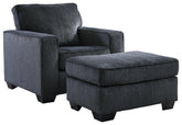 Best Furniture Outlet - Ashley Furniture - Altari Chair and Ottoman - Chair and Ottoman - 87213U2