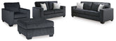 Best Furniture Outlet - Ashley Furniture - Altari Queen Sofa Sleeper, Loveseat, Chair and Oversized Ottoman - Queen Sofa Sleeper, Loveseat, Chair and Oversized Ottoman - 87213U12
