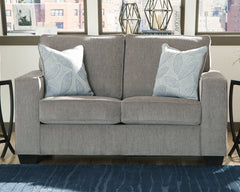 Best Furniture Outlet - Ashley Furniture - Altari Living Room - Loveseat / Alloy - 8721435