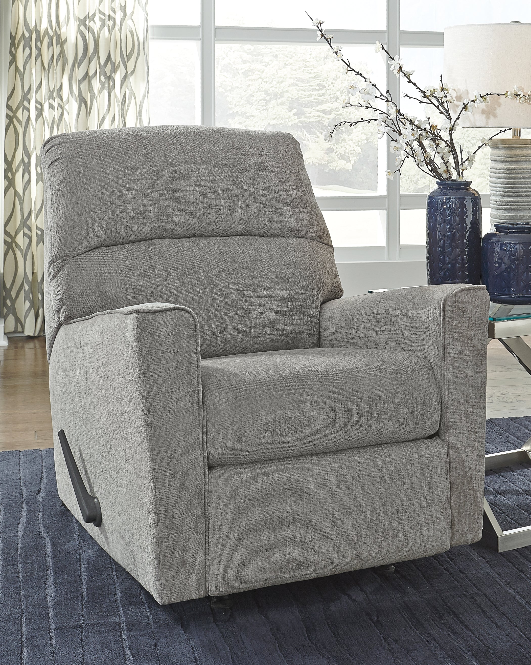 Best Furniture Outlet - Ashley Furniture - Altari Living Room - Rocker Recliner / Alloy - 8721425