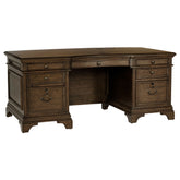 Best Furniture Outlet - Coaster - Hartshill 72-inch 7-drawer Executive Desk Burnished Oak - 881281