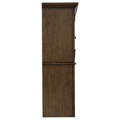 Hartshill 2-door Hutch with Shelves Burnished Oak