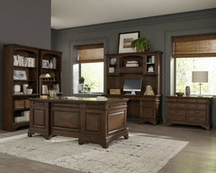 Hartshill 78-inch 5-shelf Bookcase Burnished Oak