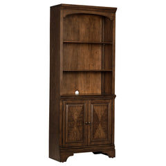 Best Furniture Outlet - Coaster - Hartshill 78-inch 3-shelf Cabinet Bookcase Burnished Oak - 881286