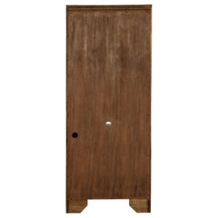 Hartshill 78-inch 3-shelf Cabinet Bookcase Burnished Oak