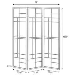 Katerina 3-Panel Room Divider Folding Shoji Screen Cherry