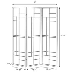 Katerina 3-Panel Room Divider Folding Shoji Screen Cherry
