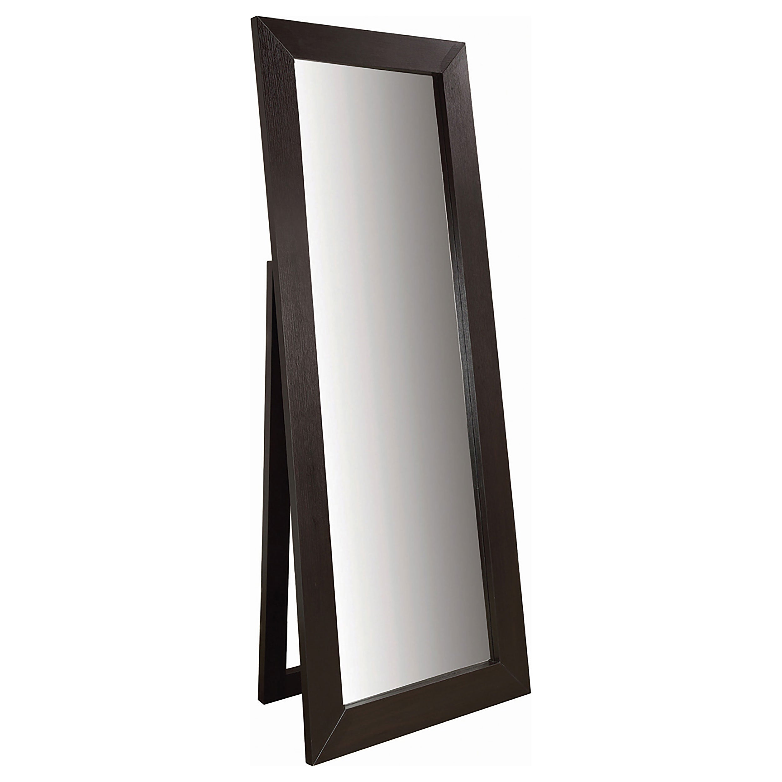 Best Furniture Outlet - Coaster - Toga 28 x 72 Inch Wood Standing Floor Mirror Cappuccino - 900453