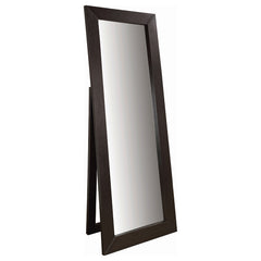 Best Furniture Outlet - Coaster - Toga 28 x 72 Inch Wood Standing Floor Mirror Cappuccino - 900453