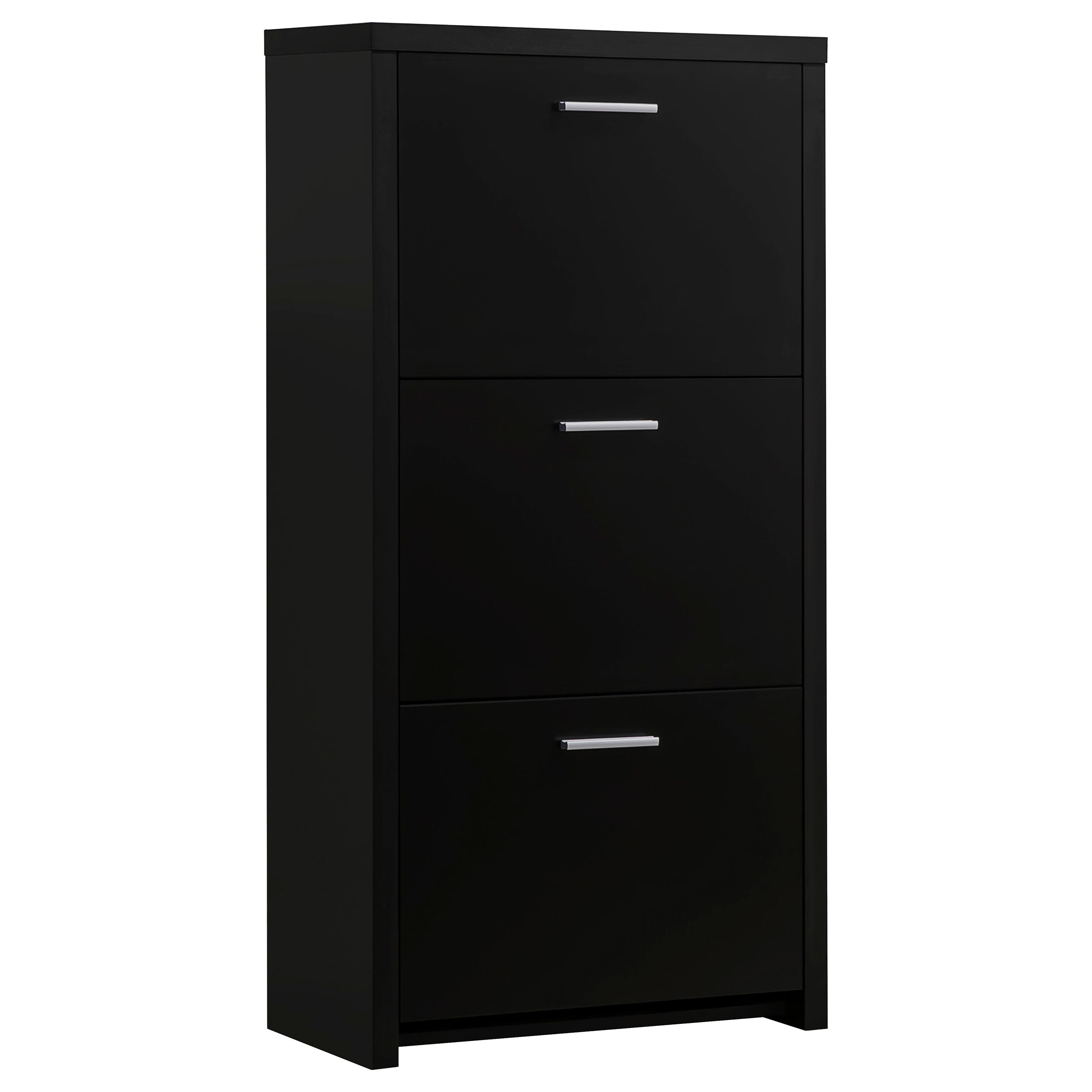 Best Furniture Outlet - Coaster - Vivian 3-drawer Engineered Wood Shoe Cabinet Black - 900604