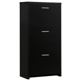 Best Furniture Outlet - Coaster - Vivian 3-drawer Engineered Wood Shoe Cabinet Black - 900604