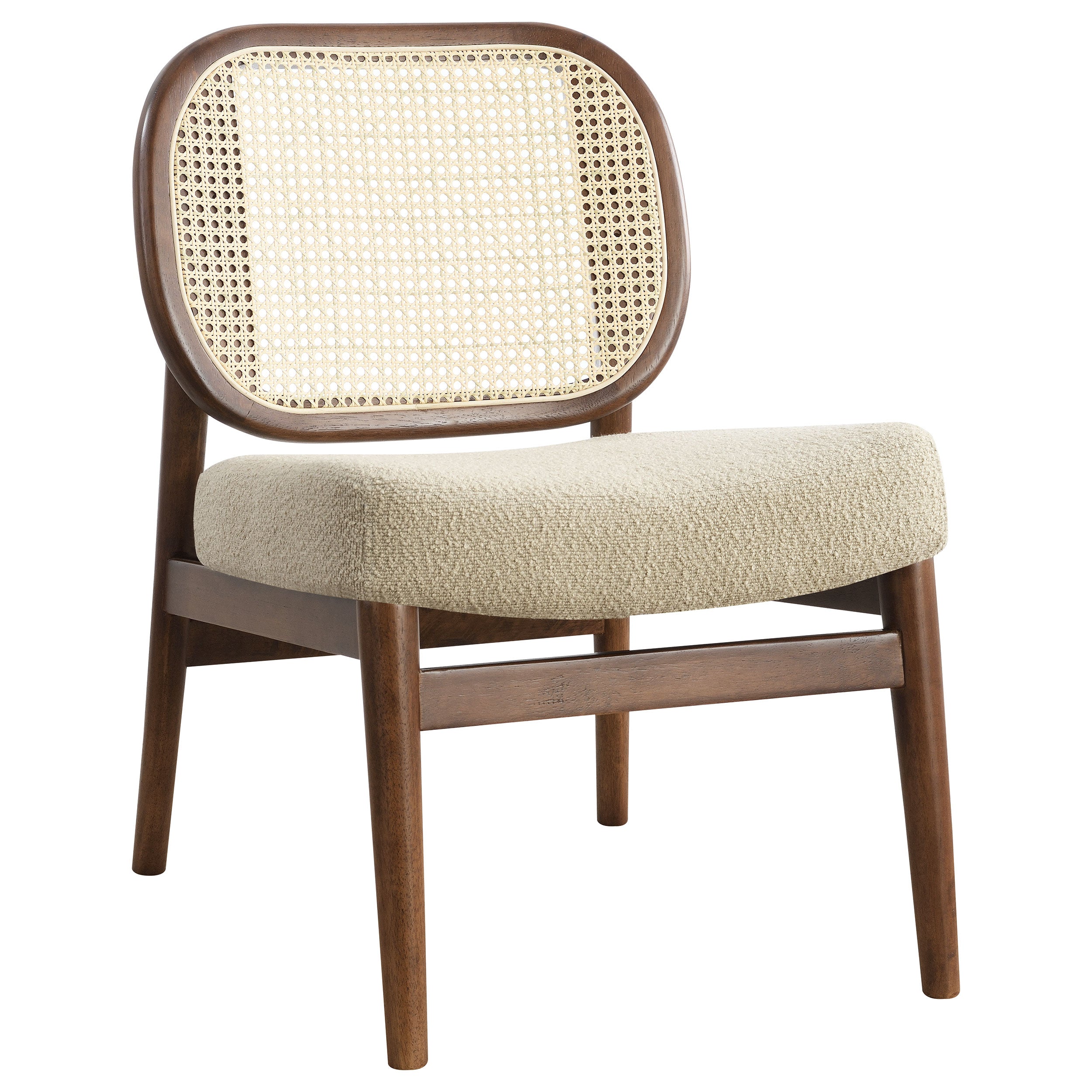 Best Furniture Outlet - Coaster - Rayo Rattan Cane Back Accent Chair with Padded Seat Camel - 900621