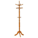 Best Furniture Outlet - Coaster - Achelle 11 Hook Freestanding Coat Rack Hanger Golden Brown - 900759