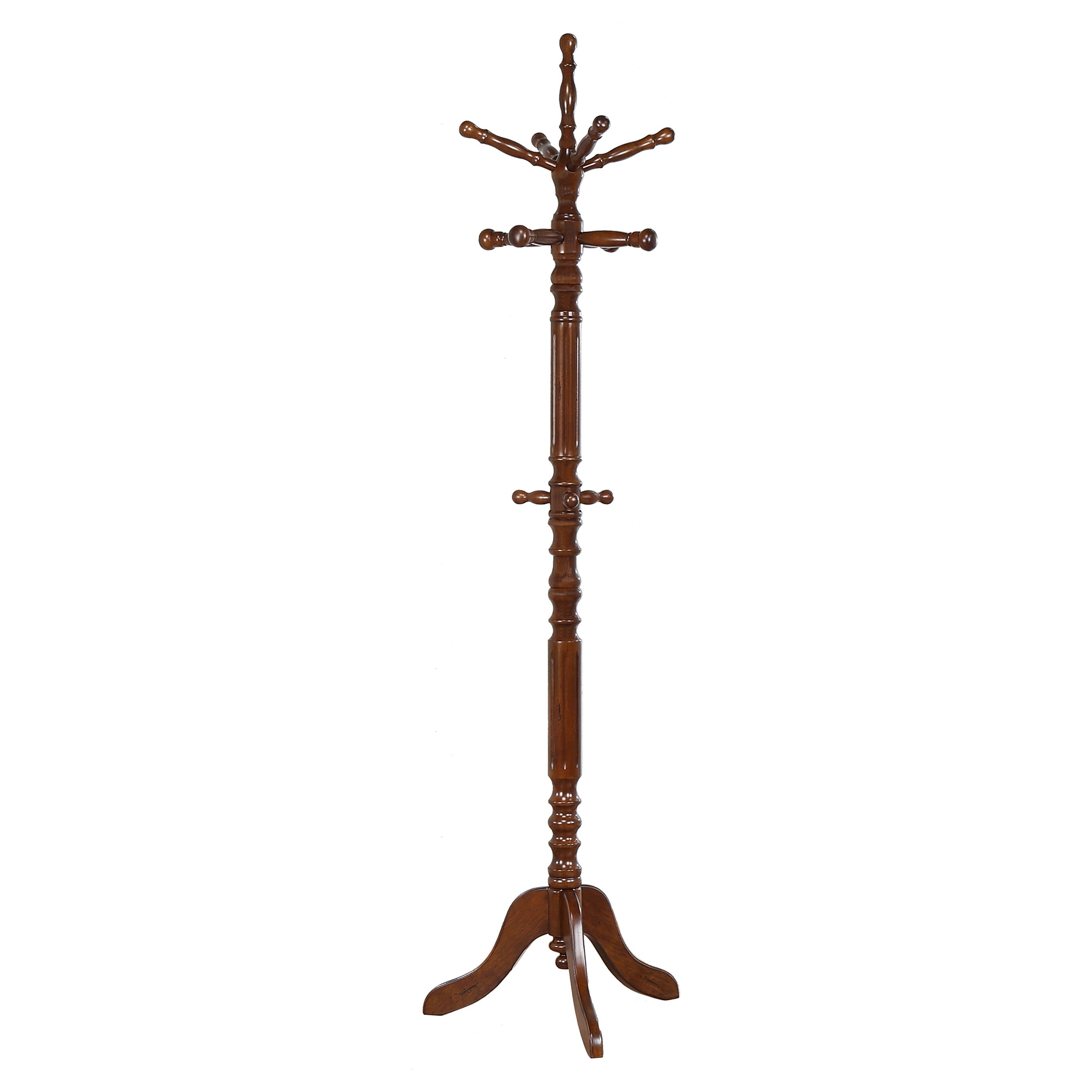 Best Furniture Outlet - Coaster - Achelle 11 Hook Freestanding Coat Rack Hat Hanger Tobacco - 900769