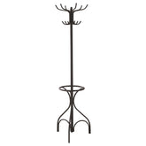 Best Furniture Outlet - Coaster - Kiefer 12 Hook Freestanding Metal Coat Rack Hat Hanger Black - 900821
