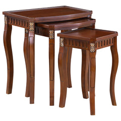 Best Furniture Outlet - Coaster - Daphne 3-piece Rectangular Wood Nesting Table Set Warm Brown - 901076