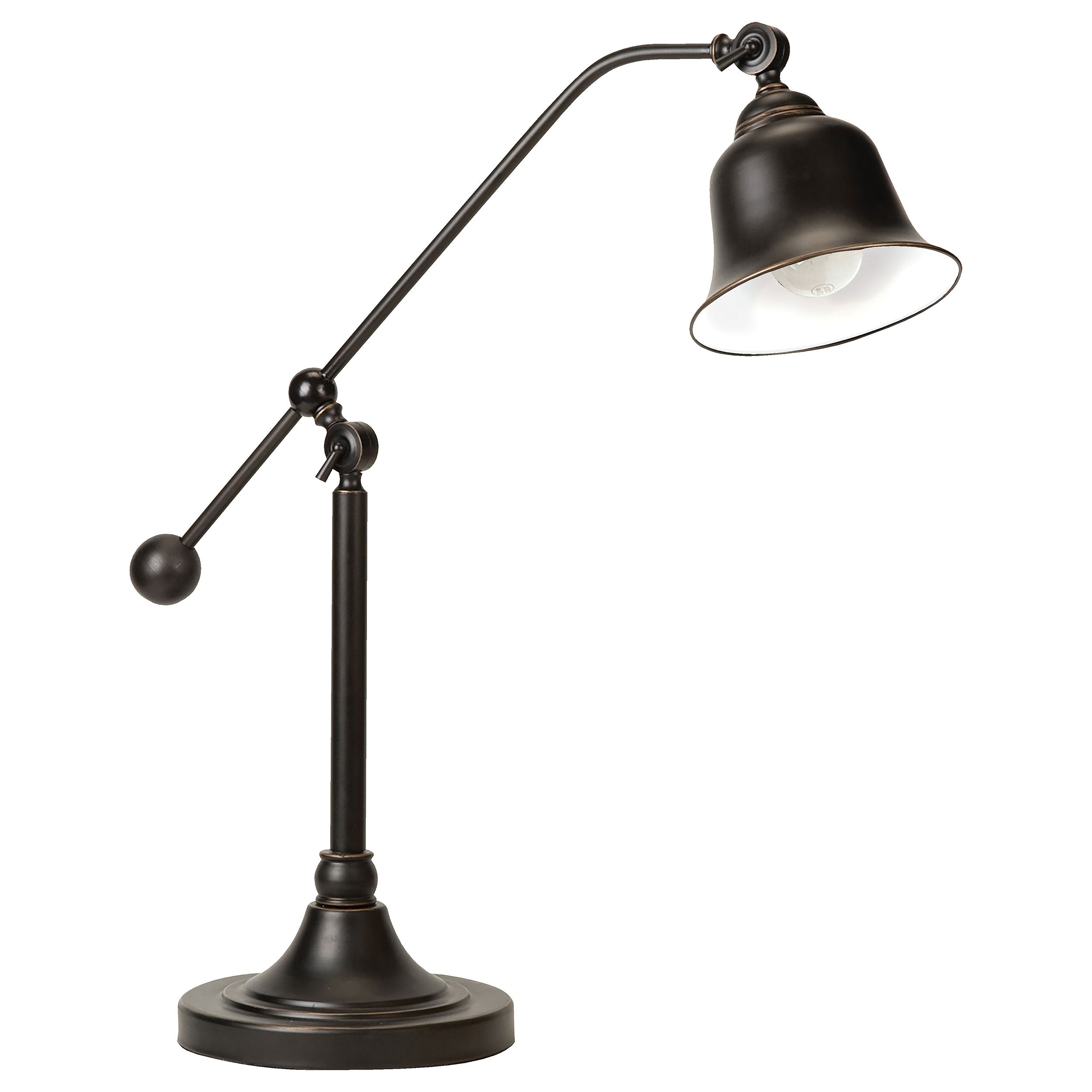 Best Furniture Outlet - Coaster - Eduardo 25-inch Bell Down Bridge Table Lamp Dark Bronze - 901186