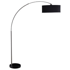 Best Furniture Outlet - Coaster - Kawke 81-inch Arched Drum Shade Metal Floor Lamp Black - 901486