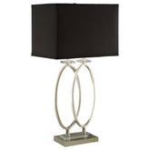 Best Furniture Outlet - Coaster - Izuku 29-inch Rectangular Shade Table Lamp Brush Nickel - 901662