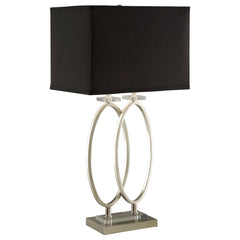 Best Furniture Outlet - Coaster - Izuku 29-inch Rectangular Shade Table Lamp Brush Nickel - 901662