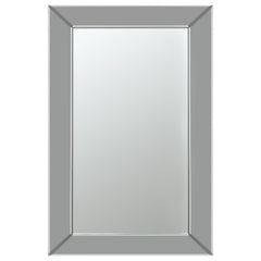 Best Furniture Outlet - Coaster - Pinciotti 36 x 24 Inch Beveled Frame Wall Mirror Silver - 901783