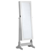 Best Furniture Outlet - Coaster - Zayas Cheval Mirror with Jewelry Storage White - 901827