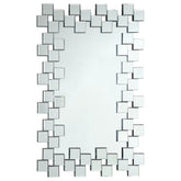 Best Furniture Outlet - Coaster - Pamela 32 x 47 Inch Rectangular Frameless Wall Mirror Silver - 901838